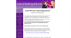 Desktop Screenshot of lots-of-dating-advice.com