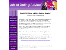 Tablet Screenshot of lots-of-dating-advice.com